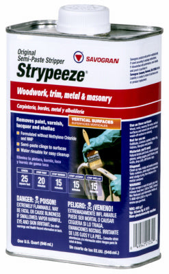 SAVOGRAN CO, Savogran Strypeeze Paint and Varnish Remover 1 qt