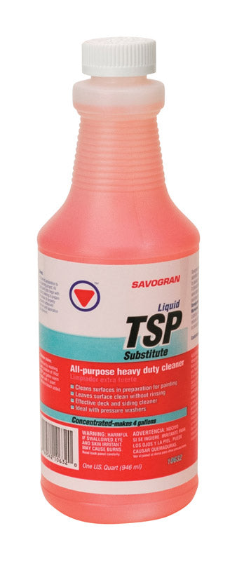 SAVOGRAN CO, Savogran TSP Substitute No Scent Concentrated All Purpose Cleaner Liquid 1 qt (Pack of 6)