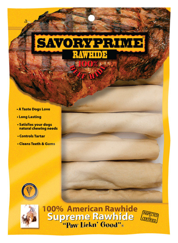 S & M PROFESSIONALS INC, Savory Prime All Size Dogs Adult Mini Rolls Beef 6 in. L 6 pk