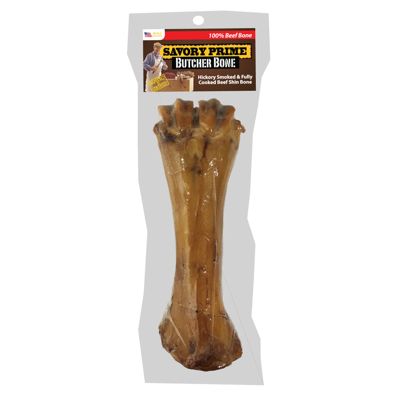 S & M PROFESSIONALS INC, Savory Prime Beef Flavor Shin Bone 1.2 lbs. for All Size Dogs