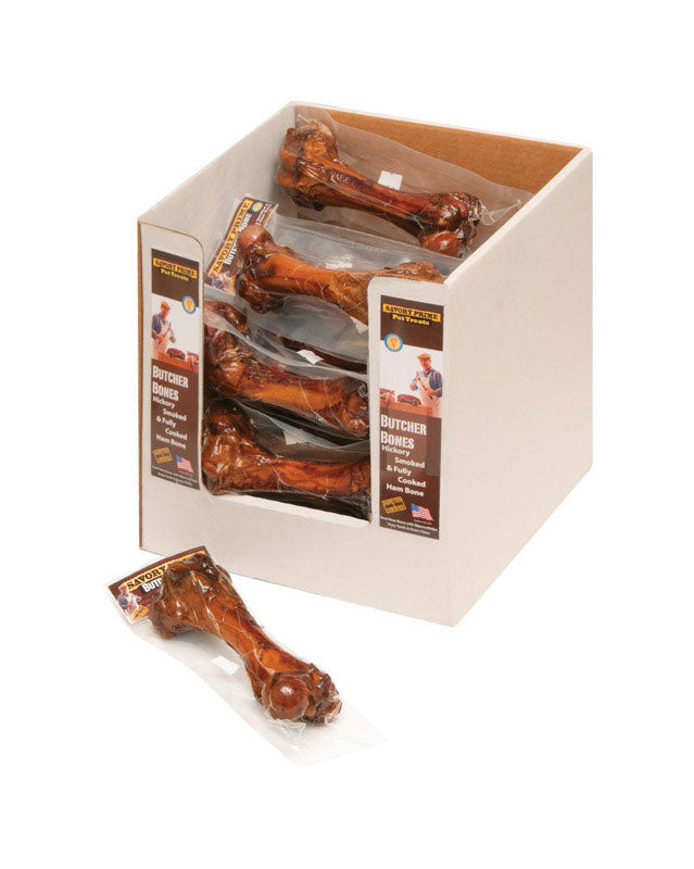 Savory Prime, Savory Prime Butcher Bones Prime Smoked Ham Flavor Grain Free Treats 12 L in. for Adult Dog