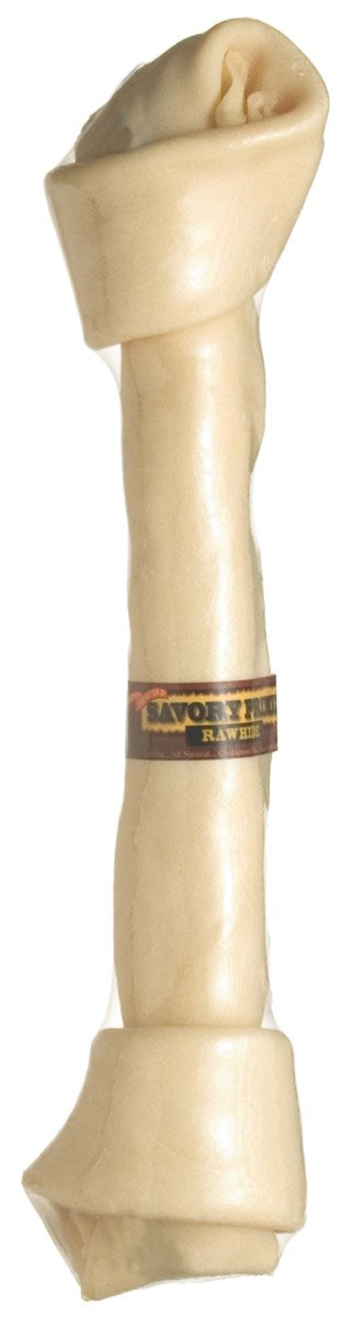 S & M PROFESSIONALS INC, Savory Prime Supreme Large Knotted Bone Rawhide 15-16 in. L 1 pk