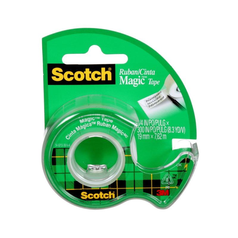 3M COMPANY, Scotch 3/4 in. W x 300 in. L Tape Clear