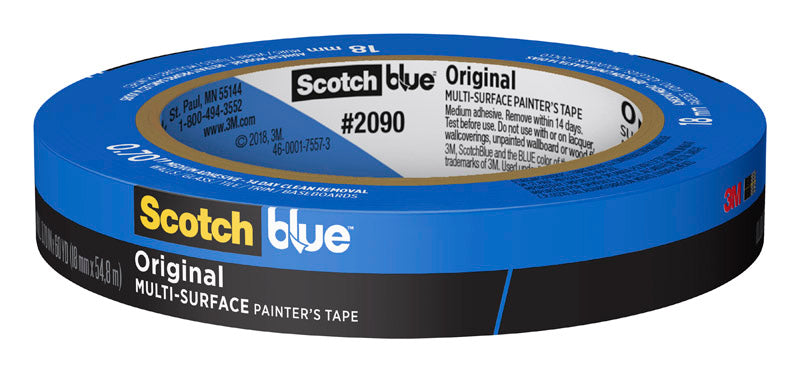 3M COMPANY, ScotchBlue 0.70 in. W X 60 yd L Blue Medium Strength Original Painter's Tape 1 pk