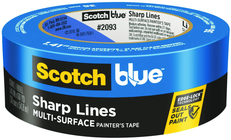 3M COMPANY, ScotchBlue 1.41 in. W X 60 yd L Blue Medium Strength Painter's Tape 1 pk