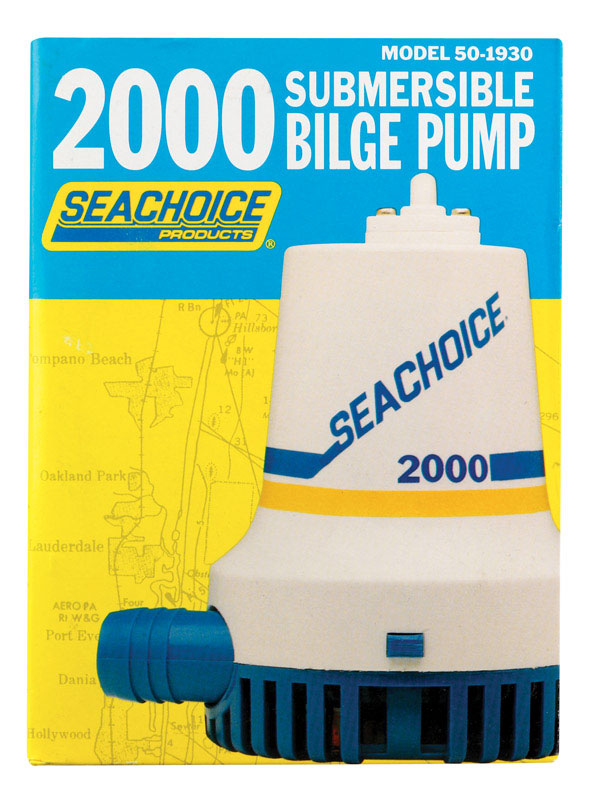 SEACHOICE/LAND&SEA INC., Seachoice 2000 gph Bilge Pump 12 V