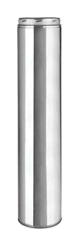 SELKIRK CORP, Selkirk Sure-Temp 8 in. D X 24 in. L Stainless Steel Chimney Pipe