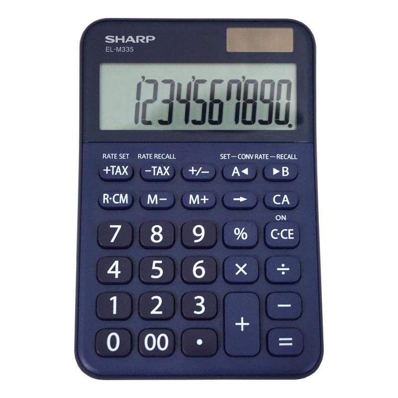 VICTOR TECHNOLOGY LLC, Sharp 10 digit Calculator Blue